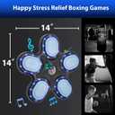 OurStarry New Model Smart Music Boxing Machine for Adults and Kids, Training Machine with LED Electronic Wall Mounted, Home Indoor Workout Equipment with Premium Boxing Gloves, X-Large