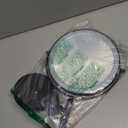 Professional 9" Lighted Makeup Mirror with 1X/10X Magnification- Rechargeable Double-Sided Vanity Mirror with Light, 88 High-CRI 97 LEDs, 3-Color & Dimmable Brightness, Height Adjustable, 360 Swivel (Black)