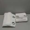 Safdie & Co. Embroidered White Sheer Curtain 84 Inches Long 2 Panels.Window Curtain. Patio Door Curtain.Cortinas para Ventanas.