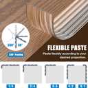 Edge Corner Protector Baby Proofing, Self-Adhesive Soft Strip Sharp Edge Protective Bumper Guards for Child Safety, Cabinet Door Desk Glass Table Bed Window Wall, Kitchen Countertop, 1.18INx3FT, Clear