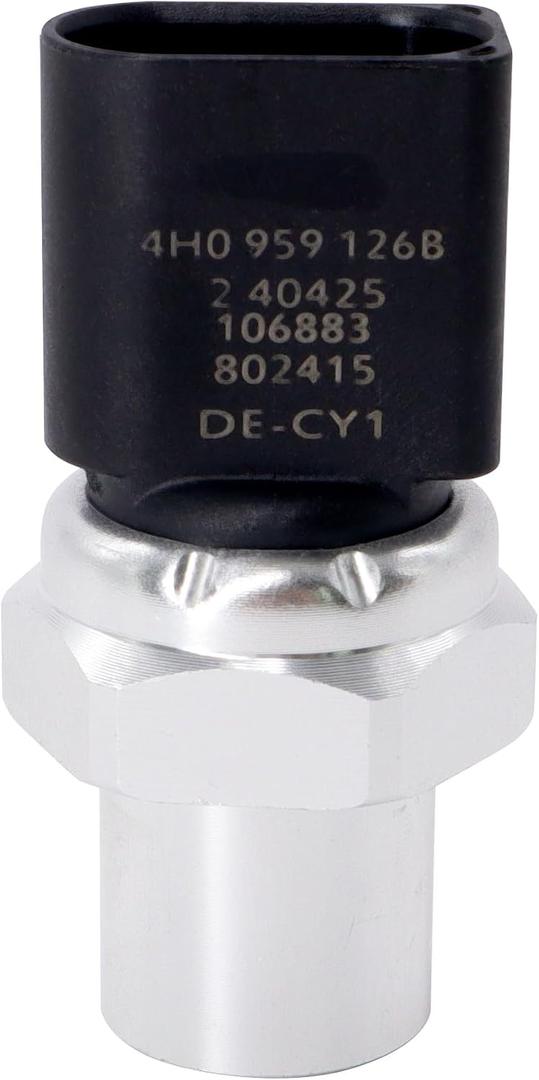 HiSport 4H0959126B Air Conditioner Pressure Switch - A/C Sensor Compatible with 2006-2023 Audi, 2015-2023 Porsche, 2011-2023 Volkswagen Selected Models