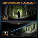 EverBrite 2000LM Rechargeable LED Flashlight, Super Bright Pocket EDC Flashlight with Magnetic Base, 6 Modes & Memory Function, Waterproof Aluminum Flash Light for Camping, Emergency, Power Outage