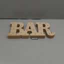 13.2×5.7×1.2IN Wooden LED BAR Light Up Letters, Warm White Illuminated BAR Letters, LED Marquee Letters Light Up BAR Signs for Home Bar Decor, Bar Decorations for Party, Table Wall Decor
