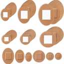 120pcs Round & Oval Bandages for Face, Elastic Fabric Flexible Adhesive Spot Small Dot Skin Friendly for Nose Hands & Delicate Wounds(6 Sizes)