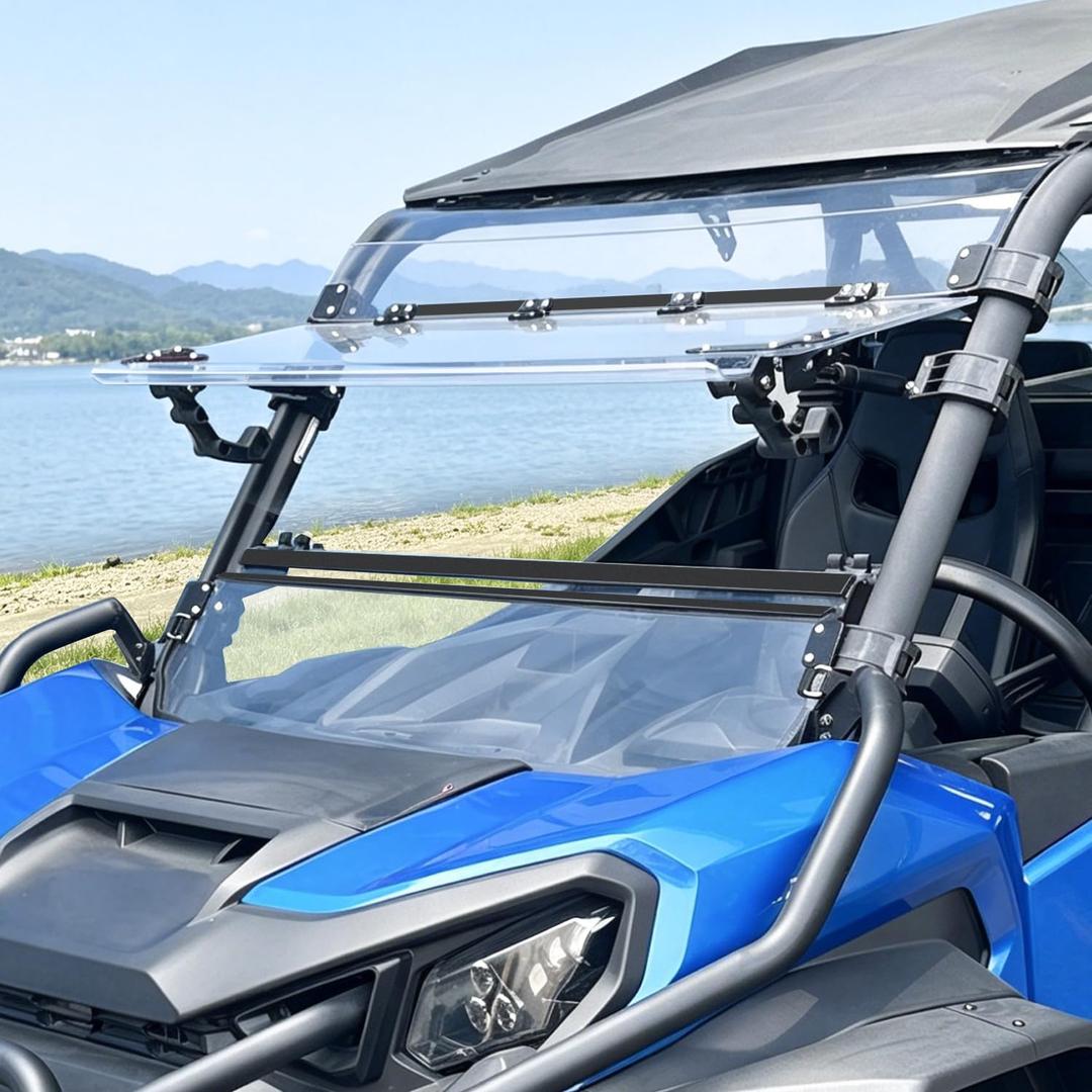 Front Flip Windshield Compatible with 2021+ Can-Am Commander/ MAX