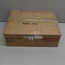 Narrow Nightstand with Charging Station, End Tables Living Room Set of 2, Skinny Side Table with Fabric Drawers, Slim Sofa Table for Bedroom, Small Spaces, Couch, Brown, HETNDP02BR (Rustic Brown + Black)