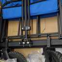 DUMOS 49''L Collapsible Extended Wagon with 440LBS Capacity, Heavy Duty Wagons Garden Cart with All-Terrain Big Wheels & Drink Holders, 250L Foldable Carts for Sports, Shopping, Camping