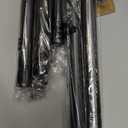 Anndason Heavy Duty 1 Inch Corner Curtain Rods Set 30-87 Inch Curtain Rod for Windows L Shaped Curtain Rods Window Curtain Rods Set (Black)