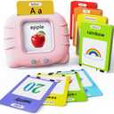 Lapare Audible Educational Toy with Music for Toddlers Age 1 2 3 4 5, 252 Sight Words Flash Cards Kindergarten Toy for Girls to Learn Alphabet Number Color Shapes and More