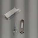 Metal Lighted Doorbell Button, Heavy Duty Metal Wired Door Bell Push Button LED Wall Mounted Doorbell Switch for Universal Garage Door Opener Switch, White Light, Property In Copyright (Bronze)