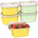 Hotbird 4 Pack Stainless Steel Snack Containers with Lids Reusable,for Kids Toddler Adults,12 oz Small Snack Box Containers for Overnight Oats Fruits Cookie Ice Cream,Air Tight