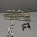 Antique Bronze Wrap Around Curtain Rods, 28-120" - Splicing Room Darkening Curtains , 1" Diameter - Adjustable Blackout Rod