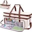 AMOIGEE Expandable Double-Layer Carrying Case for Cricutt Maker 4, Maker 3, Explore 4, Explore 3, Explore Air 2, Silhouete Cameo 3 & 4, Padded Storage Bag for Cutting Mat,Tools,Accessories&Suppliers