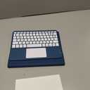 Harvopu Compatible for iPad 11th 10th Generation Case with Keyboard, Folio Cover with Pencil Holder, Multi-Touch Trackpad, 7 Color Backlit, Detachable Keyboard for iPad (A16) 11th/10th Gen (Navy Blue)