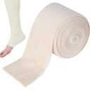 Tubular Bandage Reusable Support Bandage Stretch Eczema Bandage Washable Sport Bandages Unstretched Bandage for Large Knee Size D (3 Inch x 8.75 Yard)
