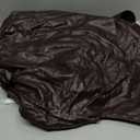 WENZMOC Waterproof Seat Covers for Dining Chairs PU Leather Dining Room Chair Covers Set of 6, Soft & Stretch Kitchen Chair Seat Slipcover Protector Removable Chair Cover (Dark Brown, Rear Cover)