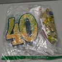 Leyndo 6 Set 40th Birthday Party Decorations Balloon Centerpieces for Table, Black Gold Confetti Balloon Stand Kit for Men Women, 40 Years Birthday Anniversary Table Decorations Suppiles