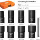 XEWEA 9PCS Lug Nut Extractor Set, 1/2" Drive Impact Bolt Remover Socket Tool, Wheel Lock Removal Kit, Easy Out Extractor Set for Damaged, Frozen, Rusted, Rounded-Off Bolts, Father's Day Gift