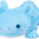 Axolotl Plush - Blue Axolotl Stuffed Animal, Realistic 20" Cute Ambystoma Creepy Amphibians Plush Toys, Unique Plush Gift Collection for Kids
