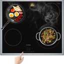 KR KITCHENRAKU Large Induction Cooktop Protector Mat 21.2x35.4 Inch,Translucent (Magnetic) Stove Top Cover for Electric Stove, Silicone Stove Mat for Glass Top Stove,Glass Top Stove Cover (L8SICT7)
