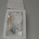 30 Pieces Crystal Bars with 30 Pieces Metal Clip Crystal Strips Replacement for Crystal Chandelier Home Decor 5.9" x 0.9"