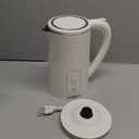 Paris Rhne Electric Kettle, Tea Kettle with 6 Temperature Settings, 1.7L Cordless Hot Water Boiler Heater, Strix Thermostat, Touch Control, Auto-Shutoff/Boil-Dry Protection, Keep Warm, LED Indicator (Ivory)