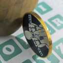 2 x 2PCS Funny Heads and Tails Coin Heads I Get Tail Coin I Get Head Coin Double Side Double Side Challenge Coin Lucky Coin Token, Funny Prank Gifts for Men Women