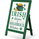 Glitzhome 24"H Patriotic Americana Wooden Easel Porch Decor for for Patriot's Day 4th of July Home Front Door Yard Party