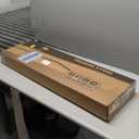 H HOMEWINS Cushioned Padded Folding Stool,1PCS 23.6-Inch Counter Height Bar Stool,Portable Folding Stool with Handle for Fishing Hiking Gardening Travel BBQ (Black)