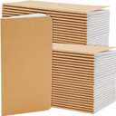 Paper Junkie 48 Pack Kraft Paper Notebooks Bulk - H5 Lined Journal for Writing, Office & Students - Kraft Notebooks Bulk (80 Pages)