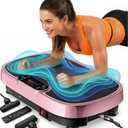 Renoj Vibration Plate Exercise Machine, 3D Whole Body Vibration Platform for Lymphatic Drainage and Muscle Recovery, 455-lb Capacity Fitness Machine with Bluetooth Speaker and LED Display for Home Gym