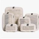 6Pack Large Compression Packing Cubes for Travel  Lightweight Compression Packing Cube Set, WaterResistant Luggage Organizer Bags & Suitcase Organizers, Travel Cubes for CarryOn, Checked Luggage