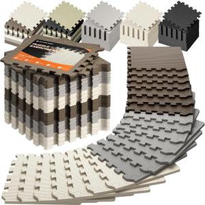 SUPERJARE Gym Floor Mats, EVA Foam Puzzle Exercise Mats, Foam Floor Tiles