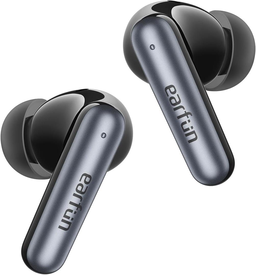EarFun Air Pro 4i Noise Cancelling Wireless Earbuds, Hi-Res Sound with LDAC, 6 Mics AI ENC Clear Call, 40H Playtime, Multipoint Connection, Surround Sound, Bluetooth 5.4 Earbuds, Wireless Charging