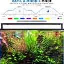 SEAOURA 24/7 LED Aquarium Light for 30-36 Inch Fish Tank, Auto On Off with Timer, 9 Colors, Adjustable Brightness, Daylight Moonlight Mode, Full Spectrum Fish Tank Light for Plants