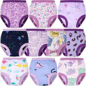 BIG ELEPHANT Toddler Training Pants, Soft Cotton Absorbent Training Underwear for Baby Boys & Girls, Size: 4T