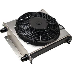 Derale 15875 Hyper-Cool Extreme Remote Mount Fluid Cooler,Black