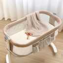 lulumoon Muslin Bassinet Sheets for Baby: Soft Bedside Sleeper Bassinet Fitted Sheets for Boys and Girls