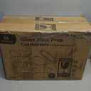 [8-Pack,30 oz]Glass Meal Prep Containers,Glass Food Storage Containers,Airtight lunch Containers with Lids, Microwave, Oven, Freezer and Dishwasher (Gray)