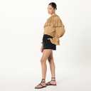 The Drop Women's Casper Gladiator Thong Ankle Sandal (7.5, Black)