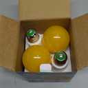 HEKEE Dusk to Dawn Light Bulbs A19 8W 900 Lumens, Outdoor Porch Lights, 60 Watt Equivalent, Amber LED Orange-Yellow Sensor Bulb, Security Bulb(Auto On/Off), E26 Screw Base(4 Pack) (2000k Warm Amber Glow)