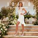 IDIFU White Slingback Heels for Women Pumps Closed Toe High Stiletto Heels Pointed Toe Ankle Strap Dress Shoes Wedding Bridal Party Work Fashion Sexy Comfortable Pumps(White Pu, 6.5)