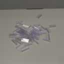 Glass Shelf Sign Holder, Clear Label Clip for Glass Shelving 3/16" Thick 2" L x .9" H, 50 Pack
