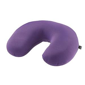 Lewis N. Clark Mood Neck Pillow, Microbead Pillows, Airplane Pillow and Cervical Neck Pillow for Kids + Adults, Travel Pillow with Neck Support, Purple