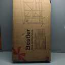 Bestier 40-50 Gallon Fish Tank Stand with Power Outlet, 36x19 Metal Aquarium Stand with Filter Storage, 6-Leg Reptile Tank Stand with 3-Tier Adjustable Storage Shelves, 660LBS Capacity (Rustic Brown)