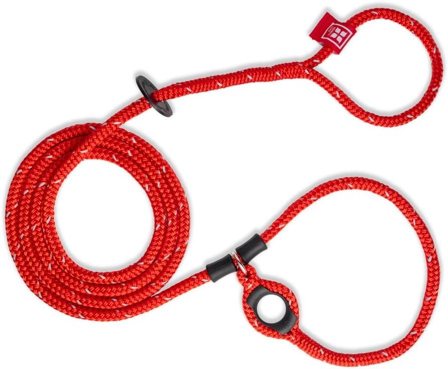 Harness Lead No Pull Dog Harness and Leash Set, Anti Pull Dog Harness for All Breeds and Sizes, One-Piece Cushioned Rope Design Safely Prevents Escaping and Pulling (Medium/Large, Red/Reflective)