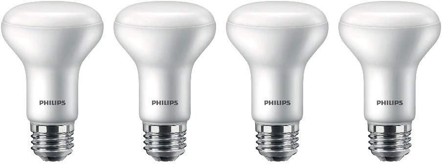Philips LED Dimmable R20 Flood Light bulb with Warm Glow Effect: 450-Lumen, 2200-2700 Kelvin, 6-Watt (45-Watt Equivalent), E26 Base, Soft White, 4-Pack