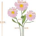 Giant Flowers for Decoration,Large Daisy Flowers Artificial,Big Paper Flower for Wedding,Birthday Party,Garden,Office,Home,Shop Window Display(Pink)