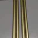 Umbra Cappa Curtain Rod  1-Inch Drapery Rod Extends from 66 to 120 Inches, Includes 2 Matching Finials, Brackets & Hardware, Brass, 66 to 120-inches (Gold)