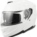 ANYPASS Motorcycle Helmet,Modular Motorcycle Helmet,White Large